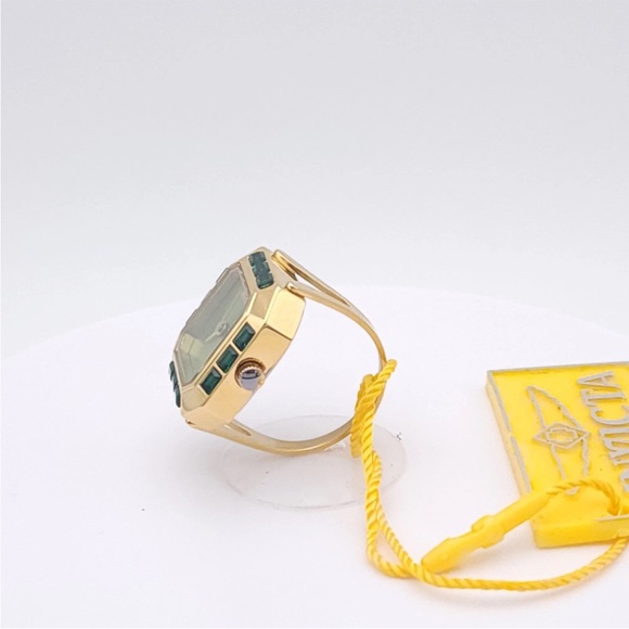 Invicta Mini Angel Women’s Ring Watch 49583 – Gold Tone Green Dial New in Box - Picture 8 of 11